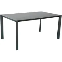 Dehner Cleveland Gartentisch 160 x 90 x 75 cm Dunkelgrau