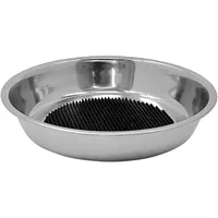 Nobby Edelstahlnapf mit Leckmatte, rutschfest Ø 13,5 x 3 cm; ca. 200 ml