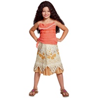 Disney Offizielles Deluxe Prinzessin Vaiana Kostüm Mädchen, Maui Kostüm Kinder, Moana Kostüm Kleid, Karneval Faschingskostüm für Mädchen Geburstag M