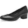 Damen Pumps mit Blockabsatz Vegan Schwarz Black 42