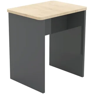 VCM Sitzhocker Holz 40 x 45 x 30 cm Grau