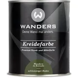 Wanders Shabby Chic Kreidefarbe 750 ml - Schlammiger Boden/Dunkles Olivgrün - Küchenmöbellack und Möbelfarbe ohne Schleifen. Chalk Paint, für Holz & mehr. Hohe Deckkraft, schnell trocknend