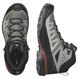 Salomon X Ultra 360 Mid GTX Herren Pewter / Black / Burnt Henna 42 2/3