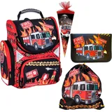 Goldkids Feuerwehr 4-tlg. Rot