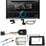 Kenwood DPX-7300DAB Bluetooth DAB CD USB Einbauset für Nissan NV400 ab 2019