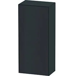 Duravit White Tulip Halbhochschrank WT1322L5858 40 x 24 cm, Graphit Seidenmatt, 1 Türe links, 2 Glasfachböden