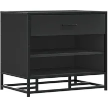 vidaXL Schuhbank 60 x 40 x 53,5 cm schwarz / schwarz