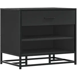 vidaXL Schuhbank 60 x 40 x 53,5 cm schwarz / schwarz