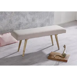 Wohnling Sitzbank Salim Beige 117 x 51 cm