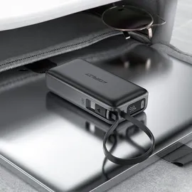 ACEFAST M7-10000 PD30W Powerbank integriertem Kabel - Schwarz