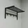 [en.casa] Wandgarderobe, Tolga mit Hutablage Schwarz