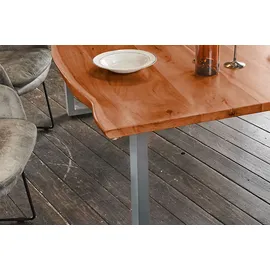 KAWOLA LORE 90 x 78 x 180 cm nussbaum/silber