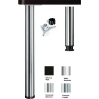 K.a.b. Tischbeinset D60 710-735 edelst.op. FORMAT