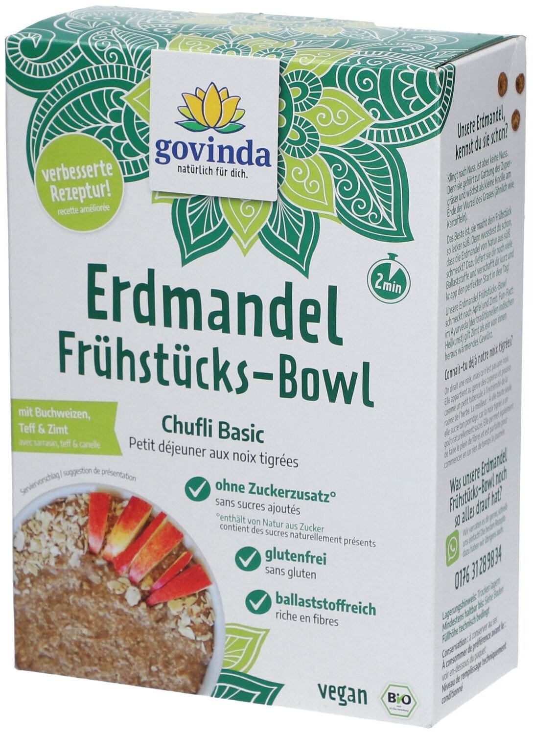 Govinda Erdmandel-Frühstücks-Bowl Chufli Basic