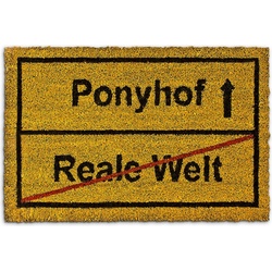 Relaxdays, Fussmatte, Ponyhof (40 x 60 x 1.5 cm)