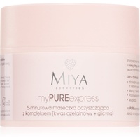 Miya Cosmetics MYPUREEXPRESS 5-MINUTEN-REINIGUNGSMASKE MIT 5% AZELAINSÄURE + GLYCIN-KOMPLEX 50G