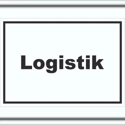Logistik Schild mit Text Transport Versand waagerecht A3 (297x420mm)