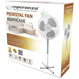 Esperanza EHF001WE Bodenventilator 40 cm Grau/Weiß