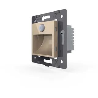 LIVOLO Treppenbeleuchtung mit Bewegungsmelder Wandbeleuchtung Innen Lampe Gold