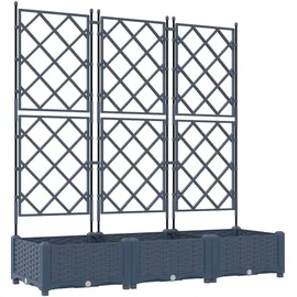 vidaXL Garten-Pflanzgefäß 120 x 40 x 125,5 cm Grau