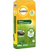 Solabiol Rasen-Langzeitdünger, natürlicher Bio Rasendünger mit 120 Tage Langzeitwirkung und natürlichem Wurzelstimulator, 10 kg Sack für 250m2