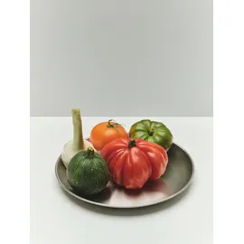 HAY Outdoor Market Speiseteller 2er Set Silber
