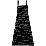 Vivaraise Sel Poivre APRON schwarz 80X85