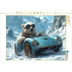 CALVENDO Puzzle Eisbär-Rallye im Januar | 2000 Teile Lege-Größe 90x67cm Foto-Puzzle für glückliche Stunden