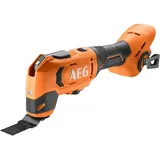AEG 18 V PRO18V Akku-Multitool BMT18-0(Oszilationswinkel 3,6°, Schwingzahl 0-20.000 min-1, variable Geschwindigkeitsregulierung, werkzeugloser Klingenwechsel, LED, ohne Akku&Ladegerät), Schwarz/Orange