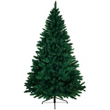 BB Sport Christbaum Weihnachtsbaum 120 cm Dunkelgrün PVC Tannenbaum Künstlich Standfuß Klappsystem