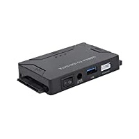 USB 3.0 zu SATA/IDE Konverter Externes Festplatten-Adapter-Set für Universelle 2.5/3.5 IDE HDD/SSD Festplatten, DVD ROM CD-ROM CO-RW DVD-RW DVD+RW und Andere, Unterstützt 4 TB(EU)