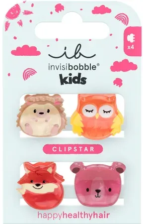 Invisibobble Clipstar Kids Clever Classmates 4 Stück