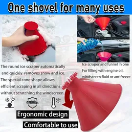 luxuskollektion Eiskratzer Rund Rot 2 St.