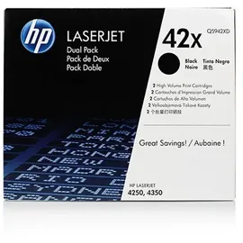 HP 42X schwarz 2er Pack (Q5942XD)
