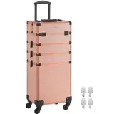 Kosmetikkoffer Trolley 4-in-1 Schminkkoffer champagnergold