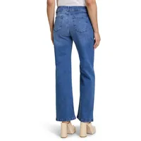 Cartoon Damen Stretch-Jeans mit Eingrifftaschen Blau,40 - 40