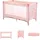 KIKKABOO Reisebett so gifted eine Ebene, weiche Matratzenauflage, Seiteneingang rosa pink