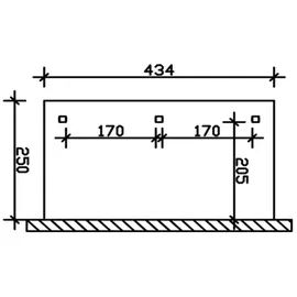 SKANHOLZ Rimini 434 x 250 cm natur