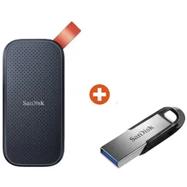 SanDisk Portable SSD V2 2 TB USB C + 128 GB Ultra Flair USB 3.0 Stick