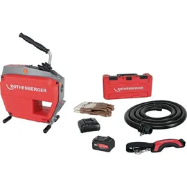 Rothenberger Akkurohrreinigungsmaschine R600 VarioClean f.Rohr-D.20-150mm 18 V 8 Ah