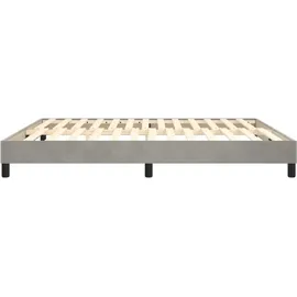 vidaXL Boxspringbettgestell 160 x 200 cm Hellgrau