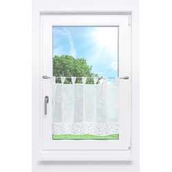 Scheibengardine von Lysel - Rosada " (Bx H) 135cm * 48cm" Grau/Grau