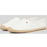 Tommy Hilfiger Espadrilles mit Logo Stitching, Offwhite, 39