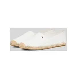 Tommy Hilfiger Espadrilles mit Logo Stitching, Offwhite, 39