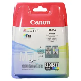 Canon PG-510 schwarz + CL-511 CMY