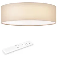 Navaris LED Deckenleuchte 40 cm Rund - Design Stoff