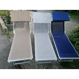3 x Original italienische Strandliege Gartenliege Aluliege Strandstuhl Italien