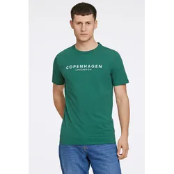 LINDBERGH T-Shirt, mit Logo und Rundhalsausschnitt LINDBERGH GREEN CASH S