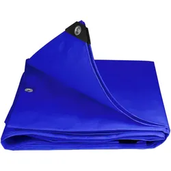 Abdeckplane | Polyethylen | Blau | 180 g/m2 | 8x10m | Gewebeplane | Schutz