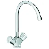 GROHE Costa Zweigriff-Spültischarmatur, Niederdruck, Ausladung 183mm, schwenkbar, 31930001